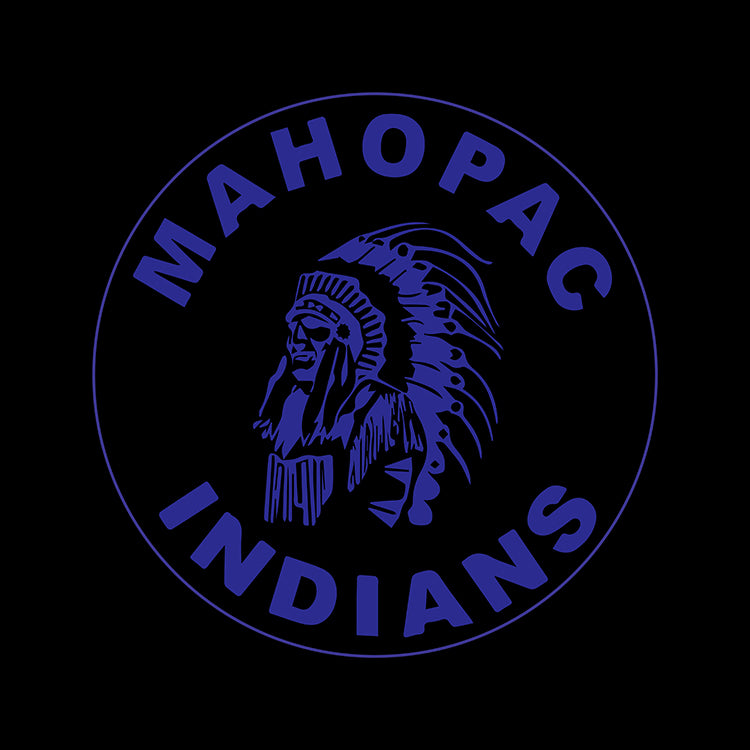 Mahopac Indians Throwback Blacked Out tee