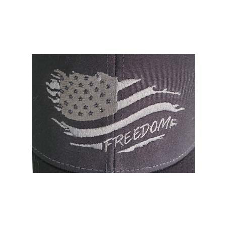 BLACKED OUT TO CHROME- FREEDOM snapback hat