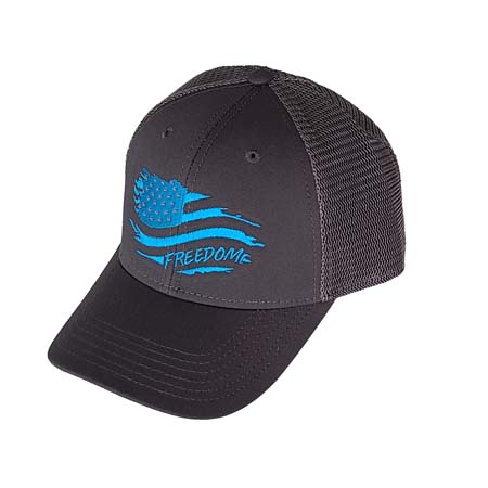 BAJA BLUE TO FREEDOM series snapback hats-charcoal grey