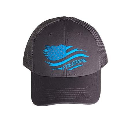 BAJA BLUE TO FREEDOM series snapback hats-charcoal grey