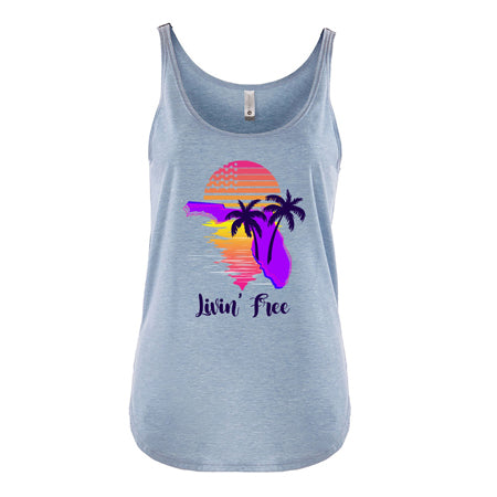 LIVIN' FREE Florida ladies tank