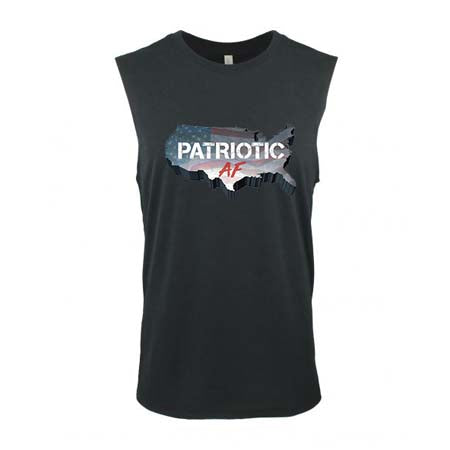 PATRIOTIC AF muscle tank