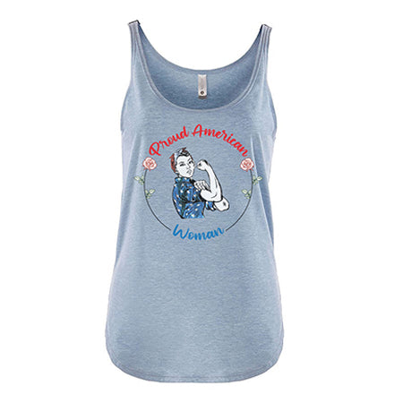 PROUD AMERICAN WOMAN ladies tank