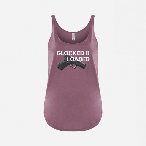 GLOCKED AND LOADED ladies tank