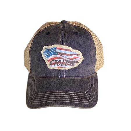 STOLEN OG FADED NAVY trucker hat